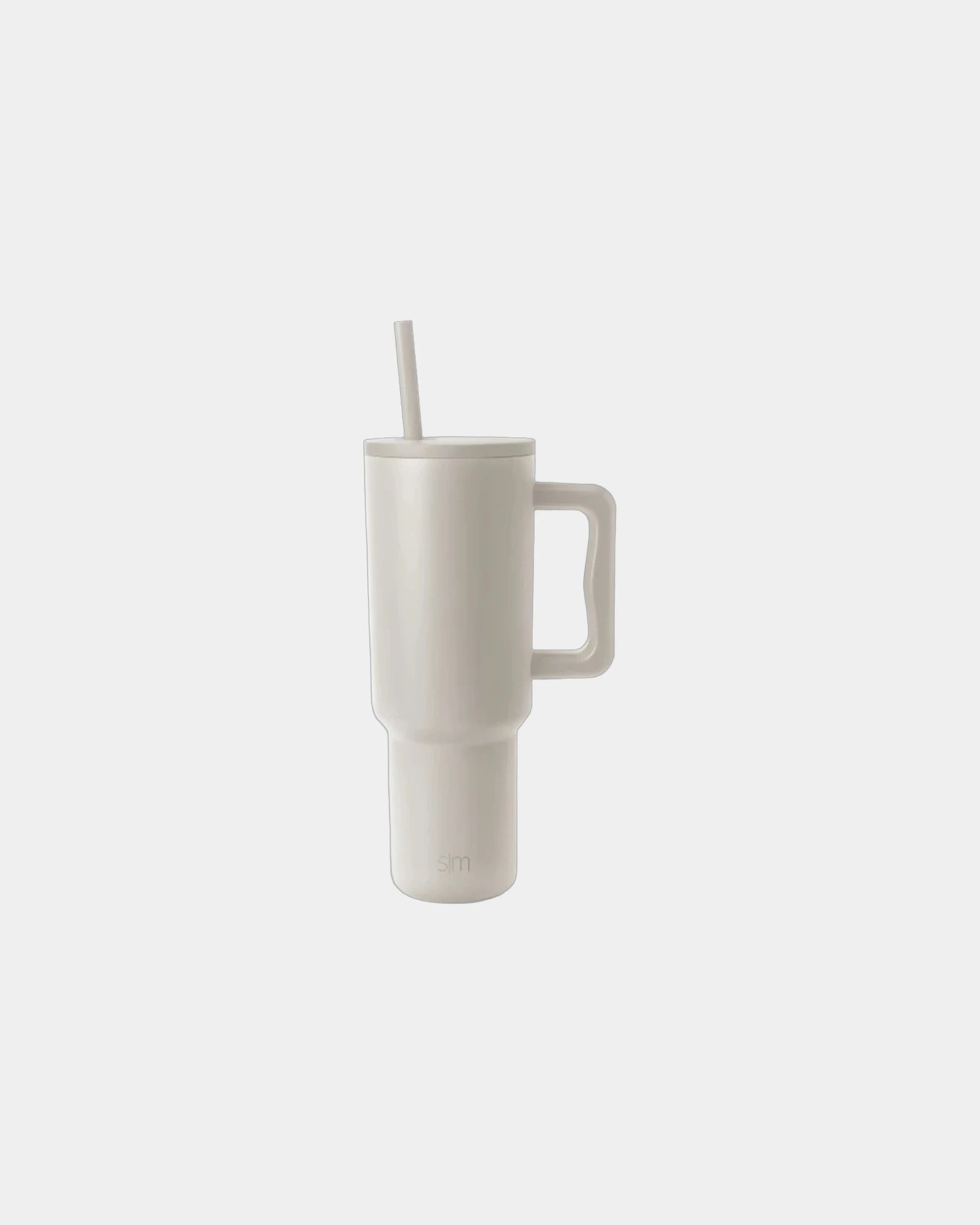 Custom insulated stainless steel 40-oz tumbler handle - Almond Birch